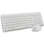 Logitech MK250 Combo de Teclado y Ratón Inalámbrico Bluetooth Blanco Hueso